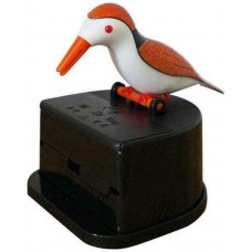 Woodpecker Toothpick Dispenser Little Bird Push-type Automatic Toothpick Holder (Orange Bird)